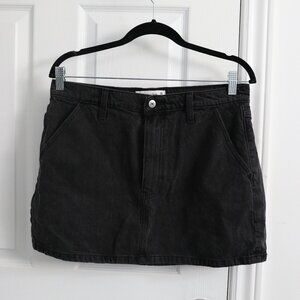 Abercrombie & Fitch - Soft Black Denim Mini Skirt
